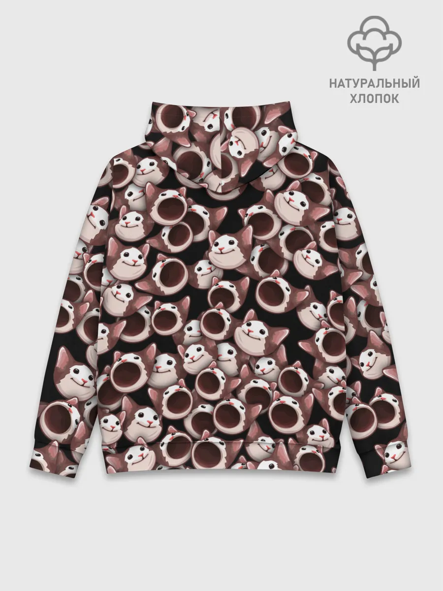 Худи мужской база хлопок / Popping cats