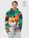 Худи мужской база хлопок / Лисичка