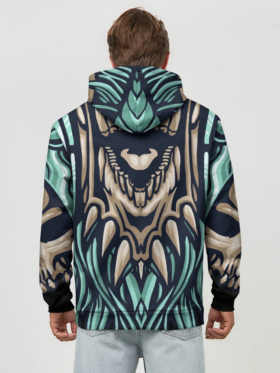 Худи мужской база хлопок / Древний зомби