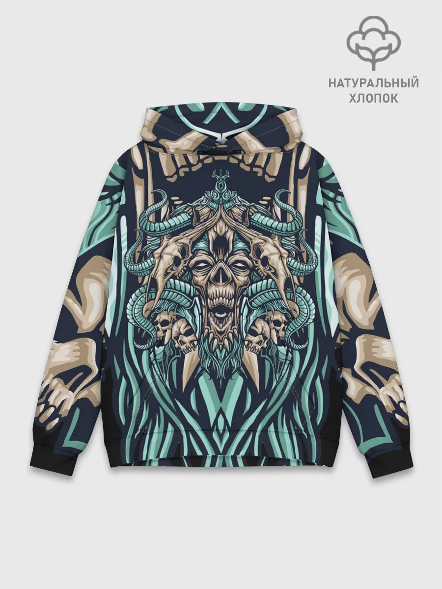 Худи мужской база хлопок / Древний зомби