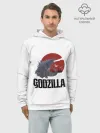 Худи мужской база хлопок / Годзилла