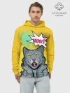 Худи мужской база хлопок / Pop Art Cat | Wow