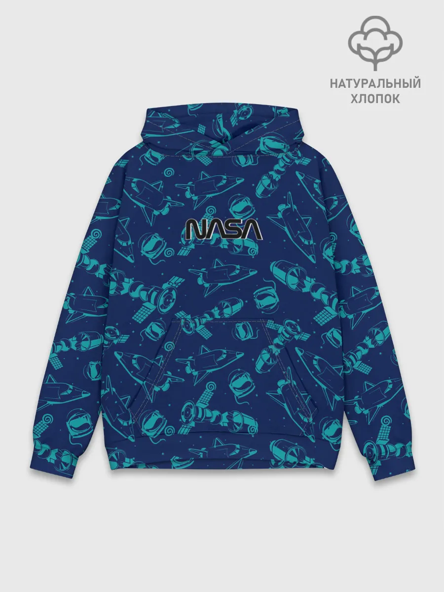 Худи мужской база хлопок / NASA