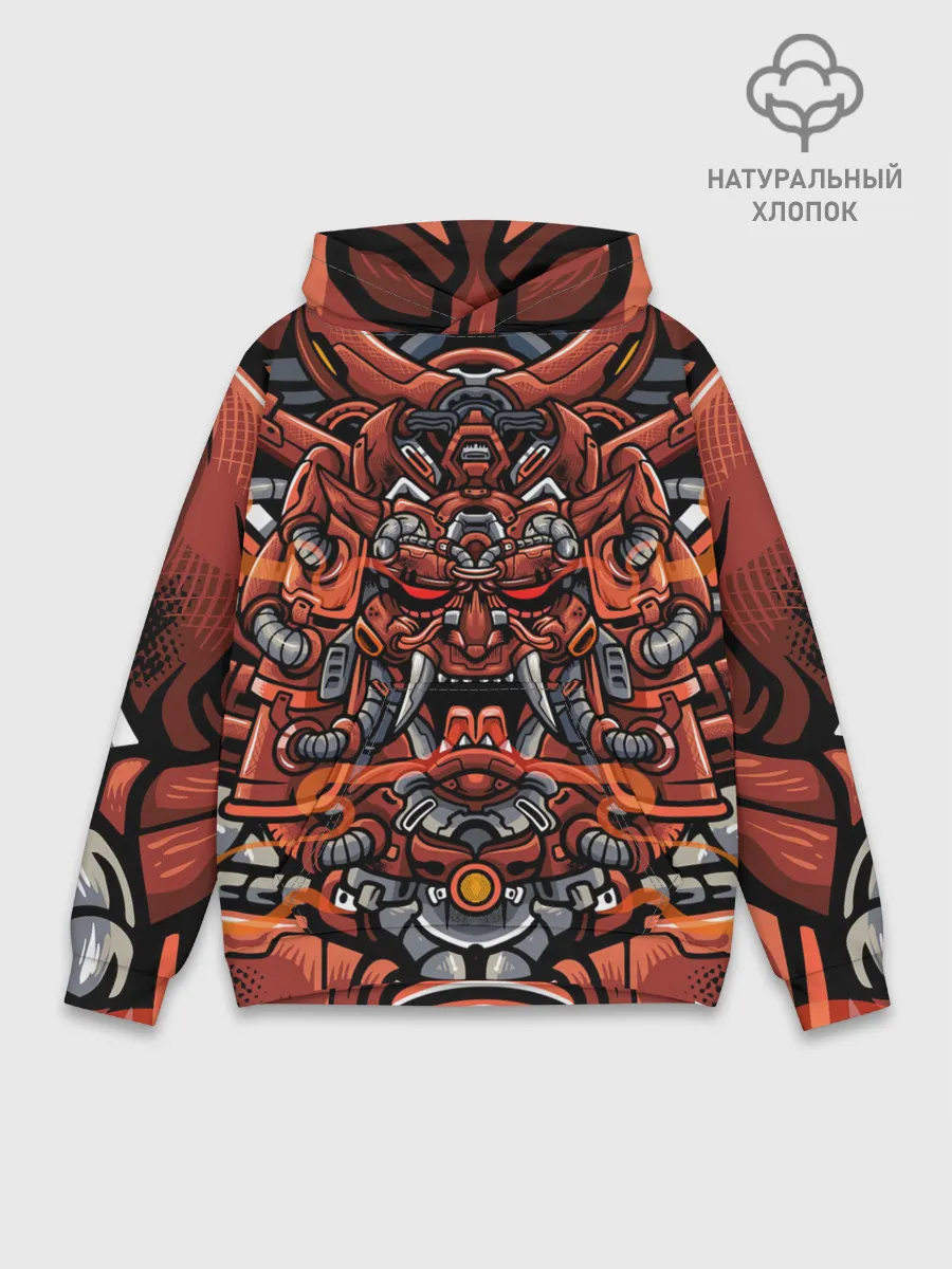 Худи мужской база хлопок / Cyber Samurai