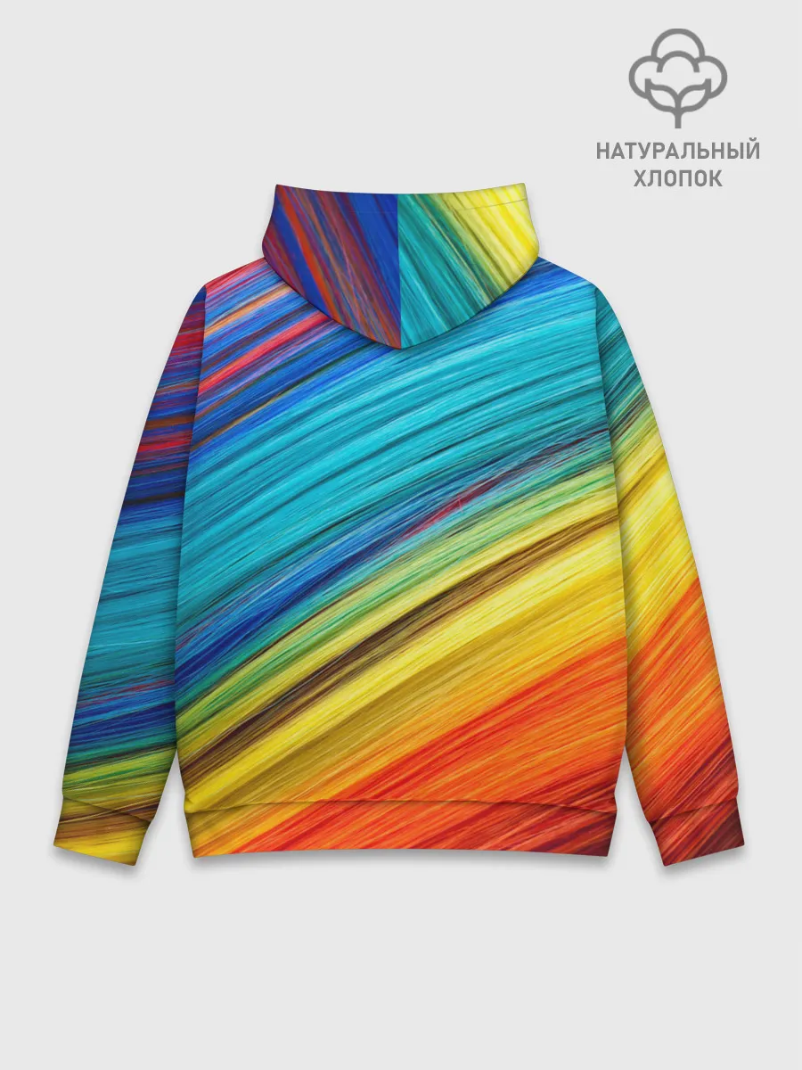 Худи мужской база хлопок / цветной мех диагональ