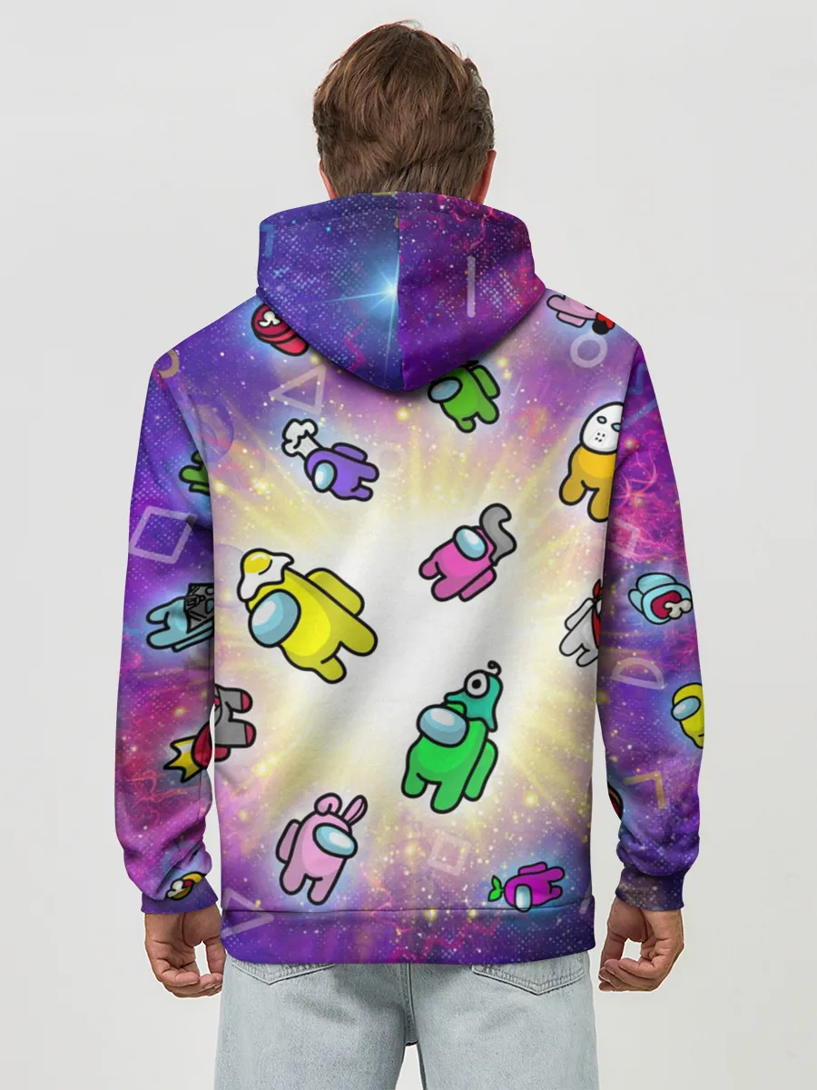 Худи мужской база хлопок / Among us - просто космос