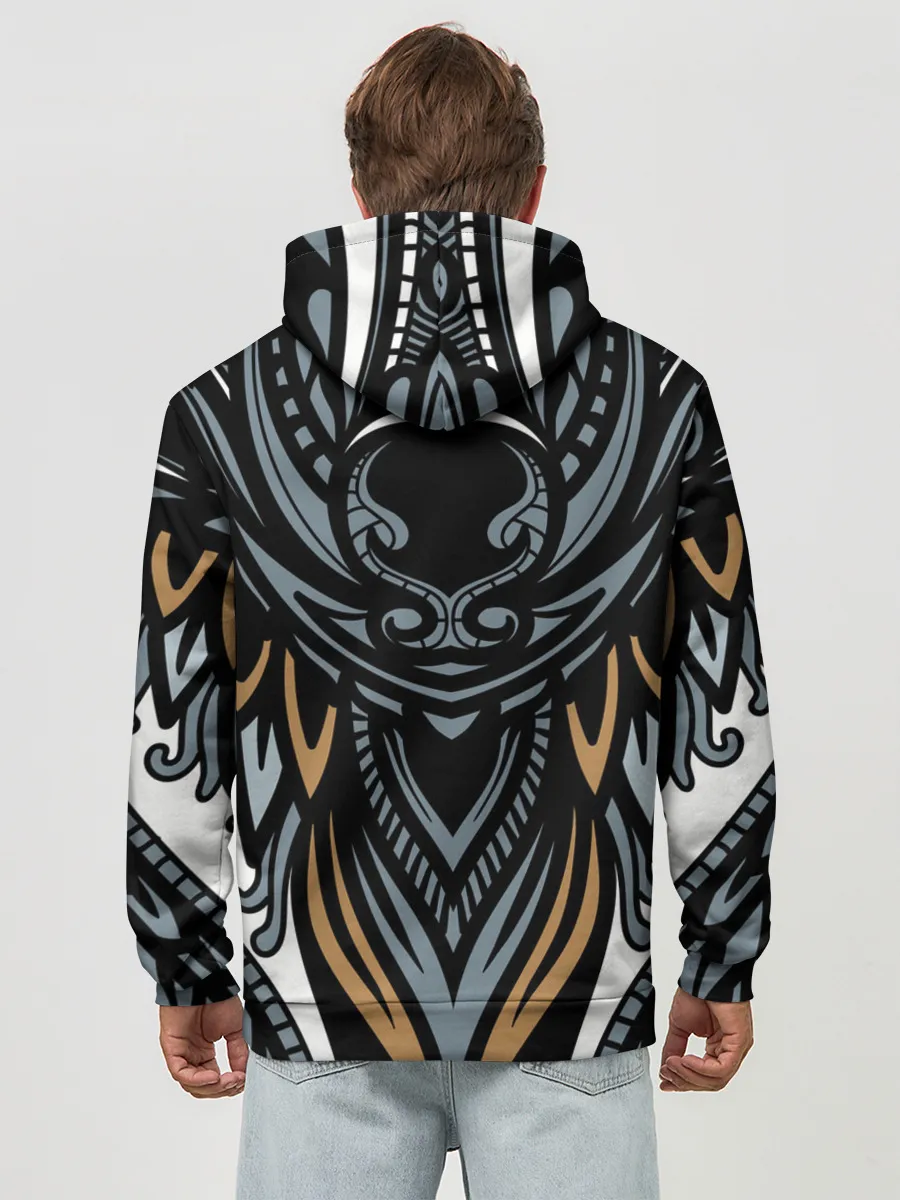 Худи мужской база хлопок / Рисунок лиса