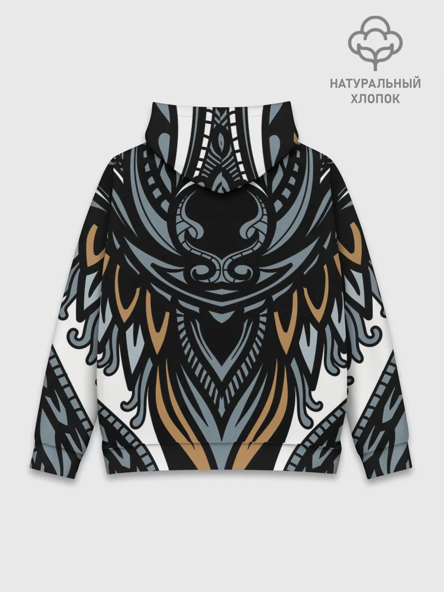 Худи мужской база хлопок / Рисунок лиса