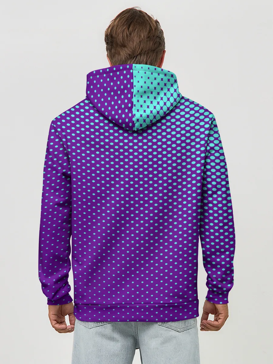 Худи мужской база хлопок / Кот очки наушники модный