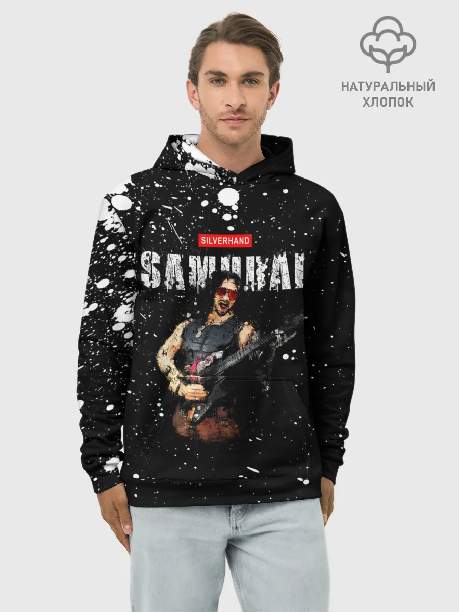 Худи мужской база хлопок / SAMURAI Cyberpunk 2077