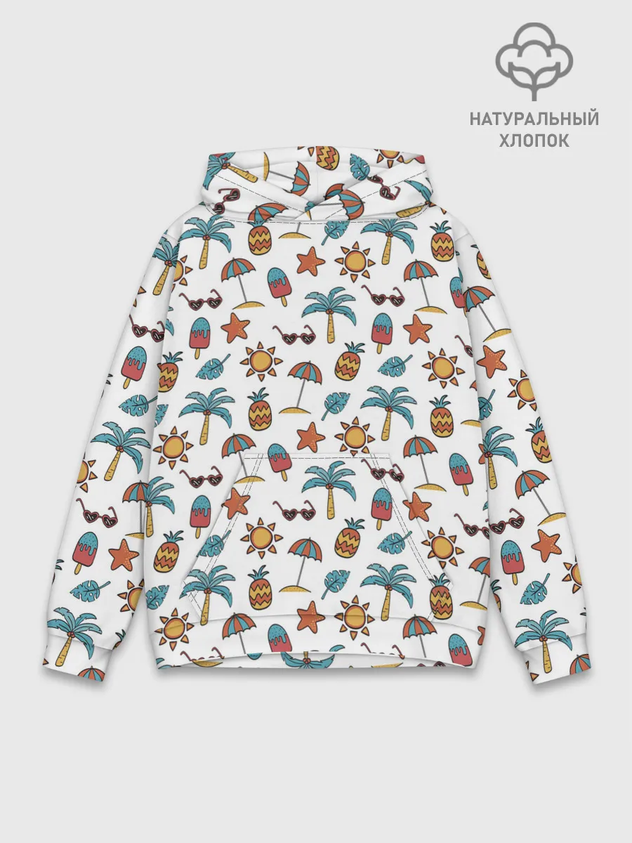Худи мужской база хлопок / Летний паттерн