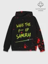 Худи мужской база хлопок / WAKE THE F*** UP SAMURAI