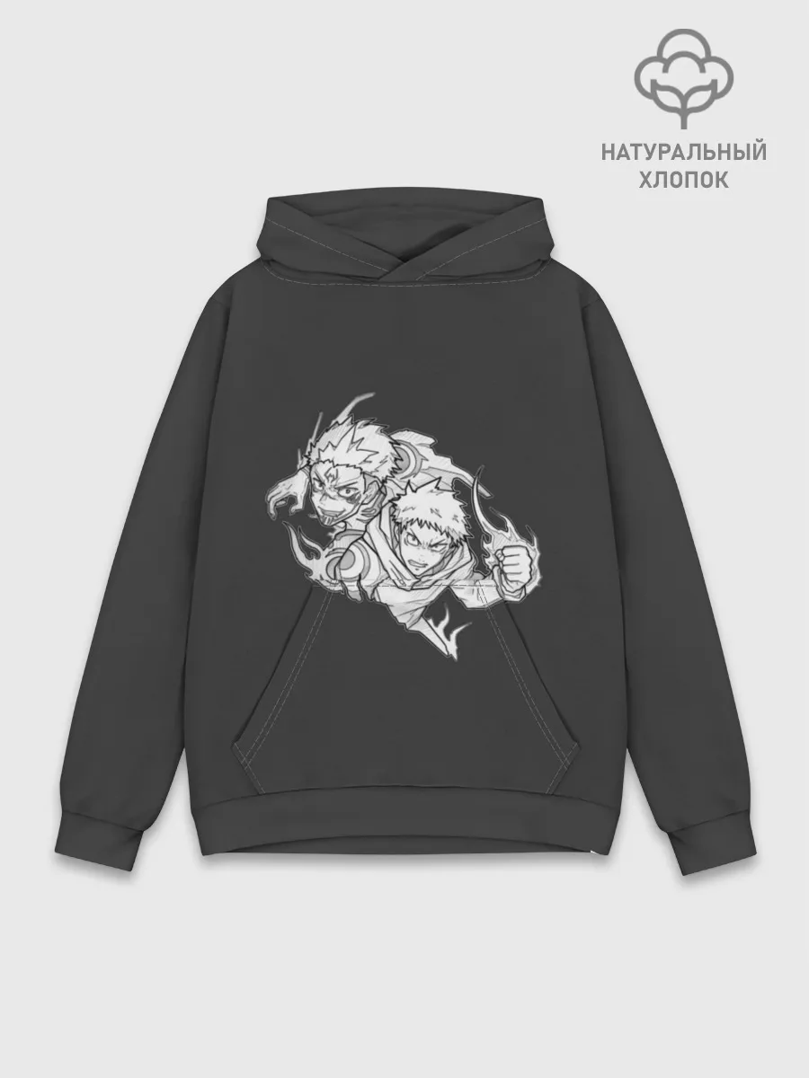 Худи мужской база хлопок / Сукуна/Итадори