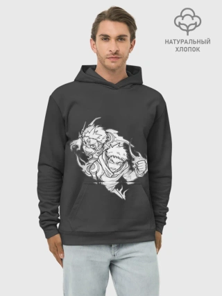 Худи мужской база хлопок / Сукуна/Итадори