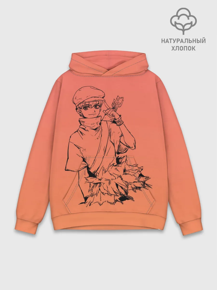 Худи мужской база хлопок / Юкио