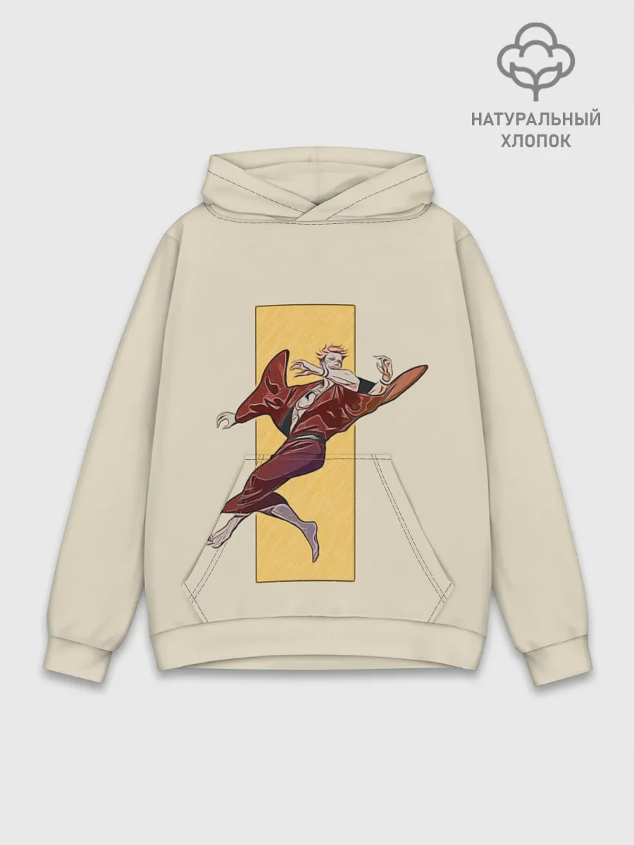 Худи мужской база хлопок / Двуликий призрак