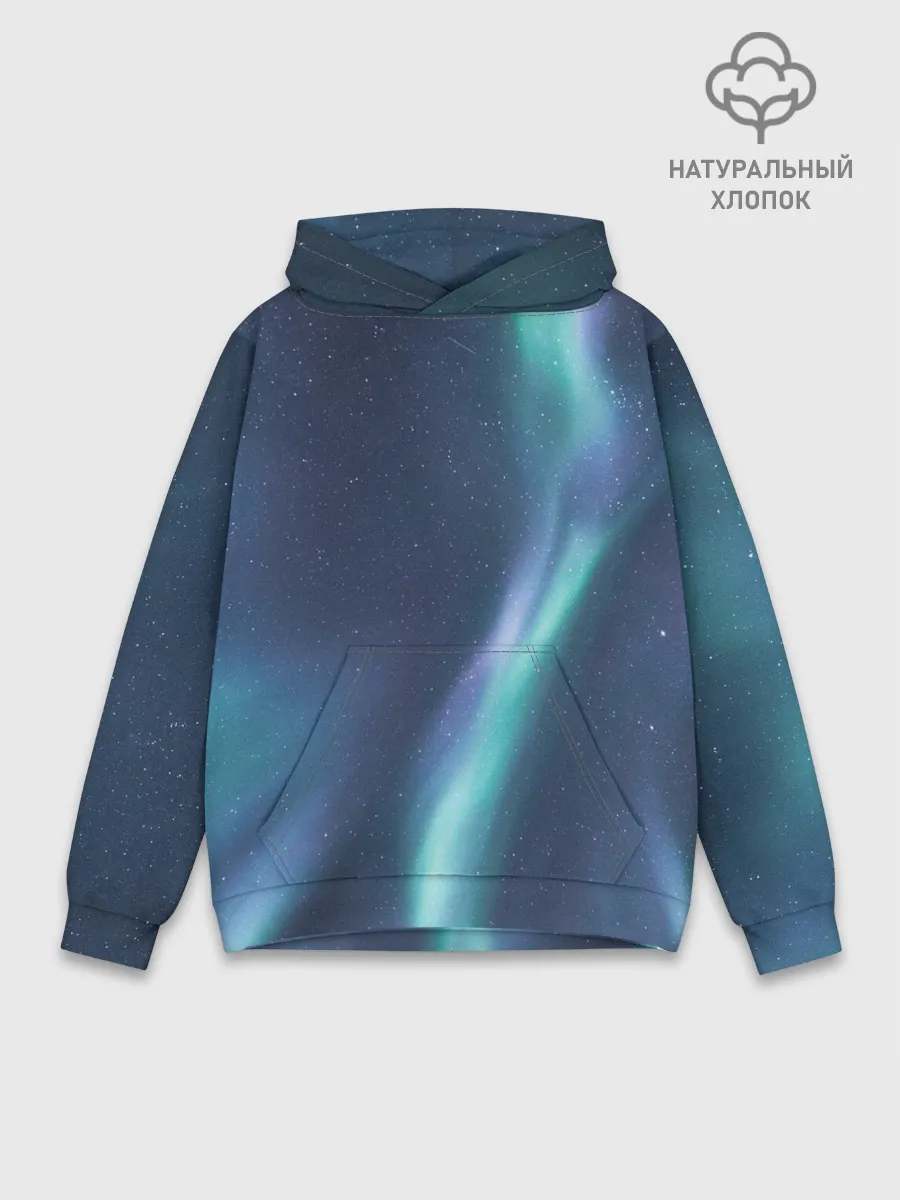 Худи мужской база хлопок / Северное Сияние