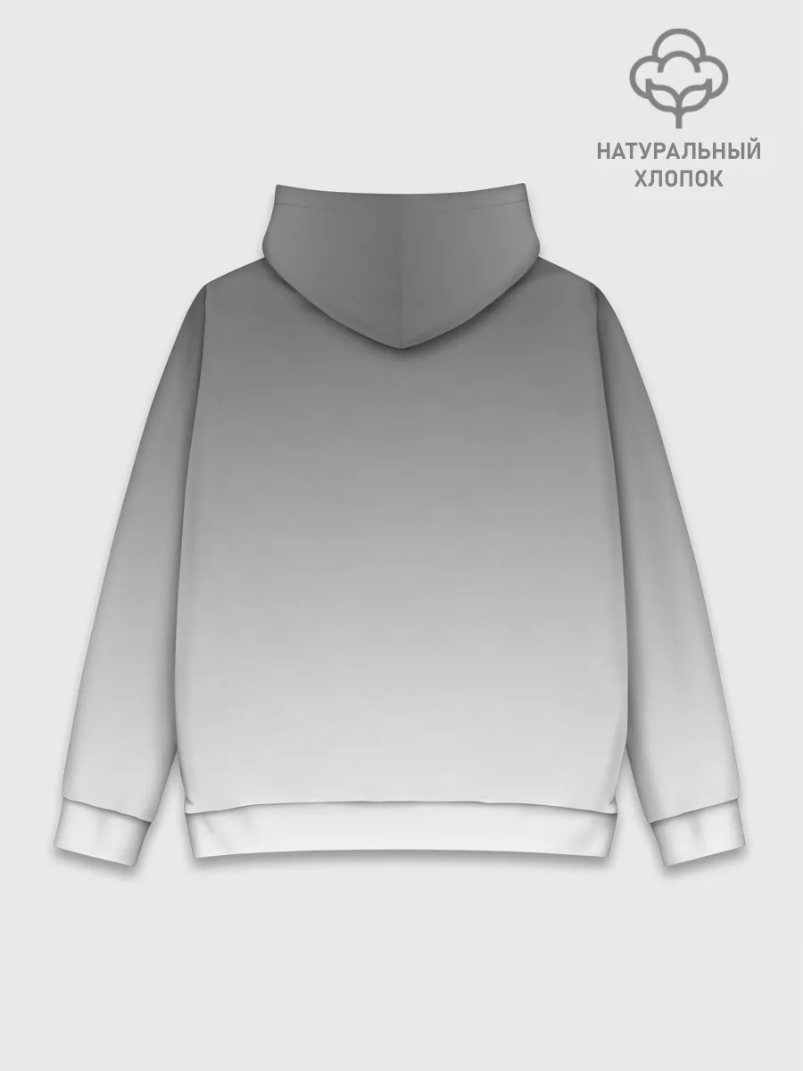 Худи мужской база хлопок / маска сова смерть череп