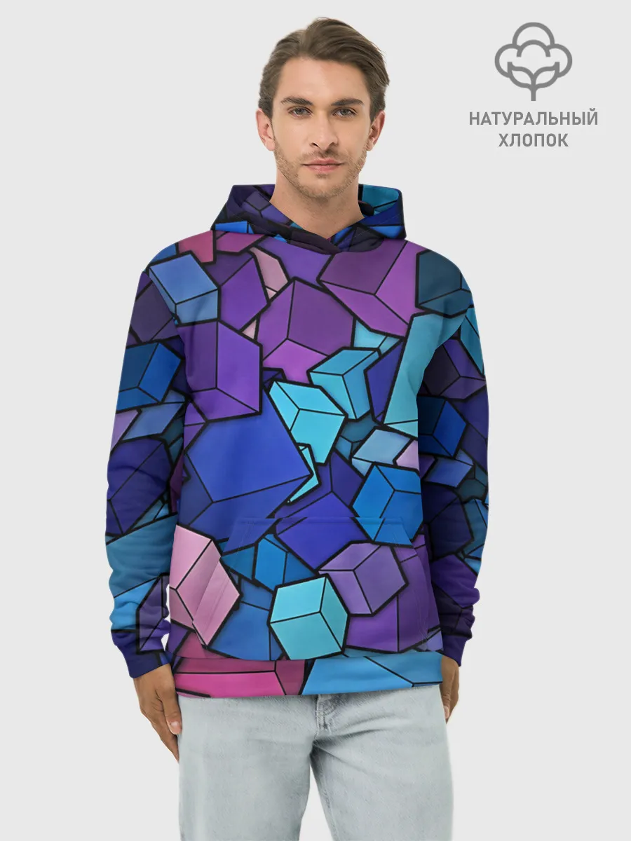 Худи мужской база хлопок / Vector-Shape