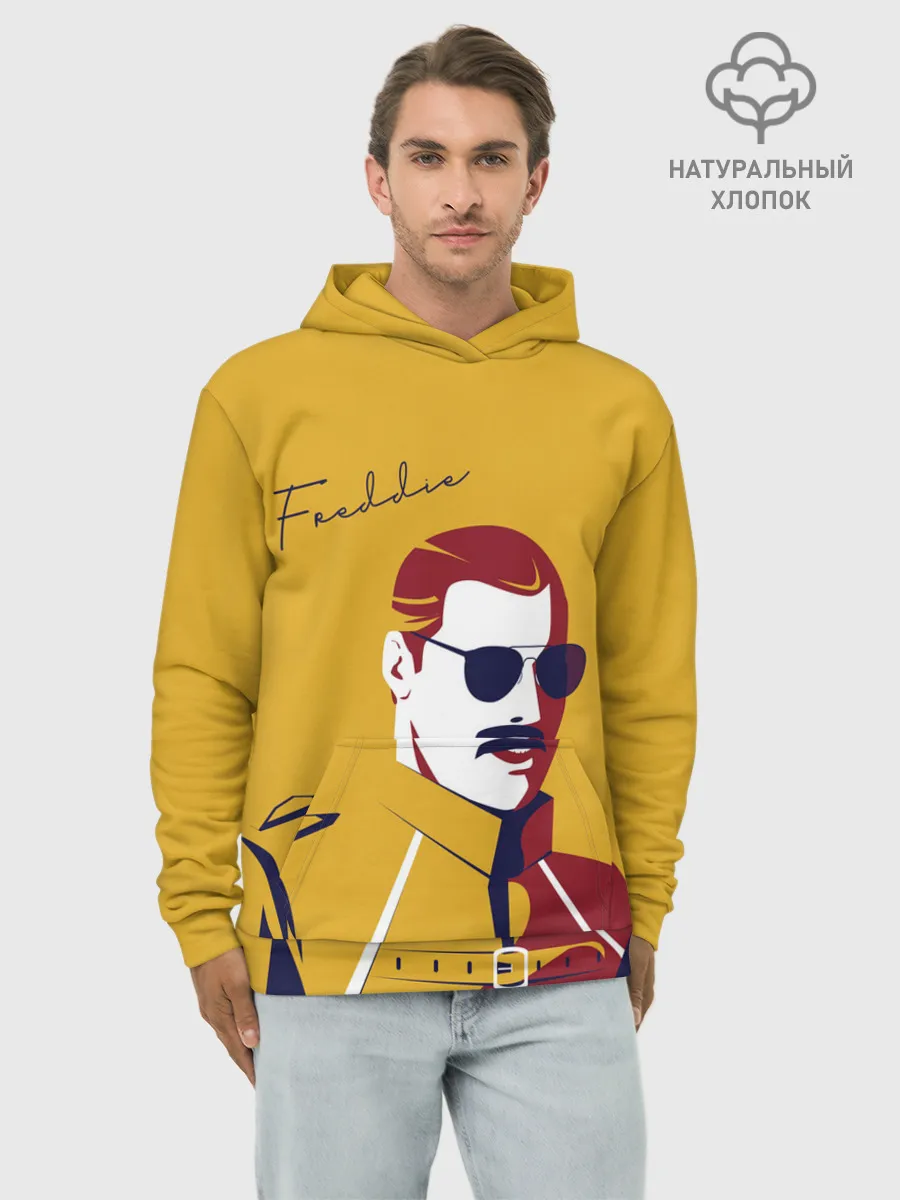 Худи мужской база хлопок / QUEEN FREDDY