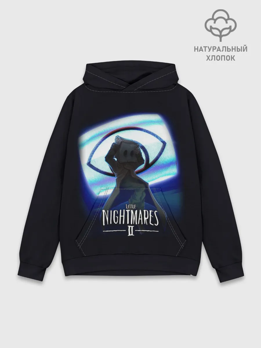 Худи мужской база хлопок / Little Nightmares 2 MONO