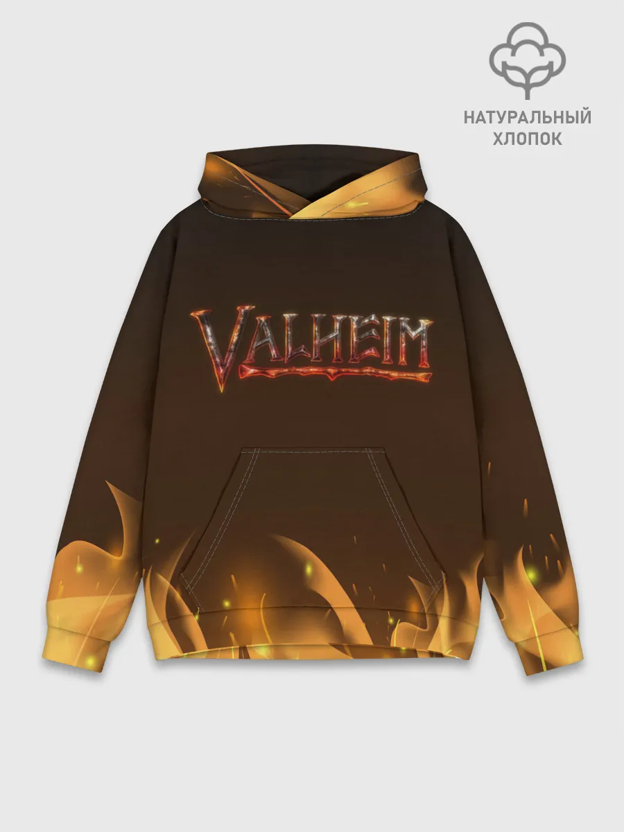 Худи мужской база хлопок / Valheim: Вальхейм выживание.