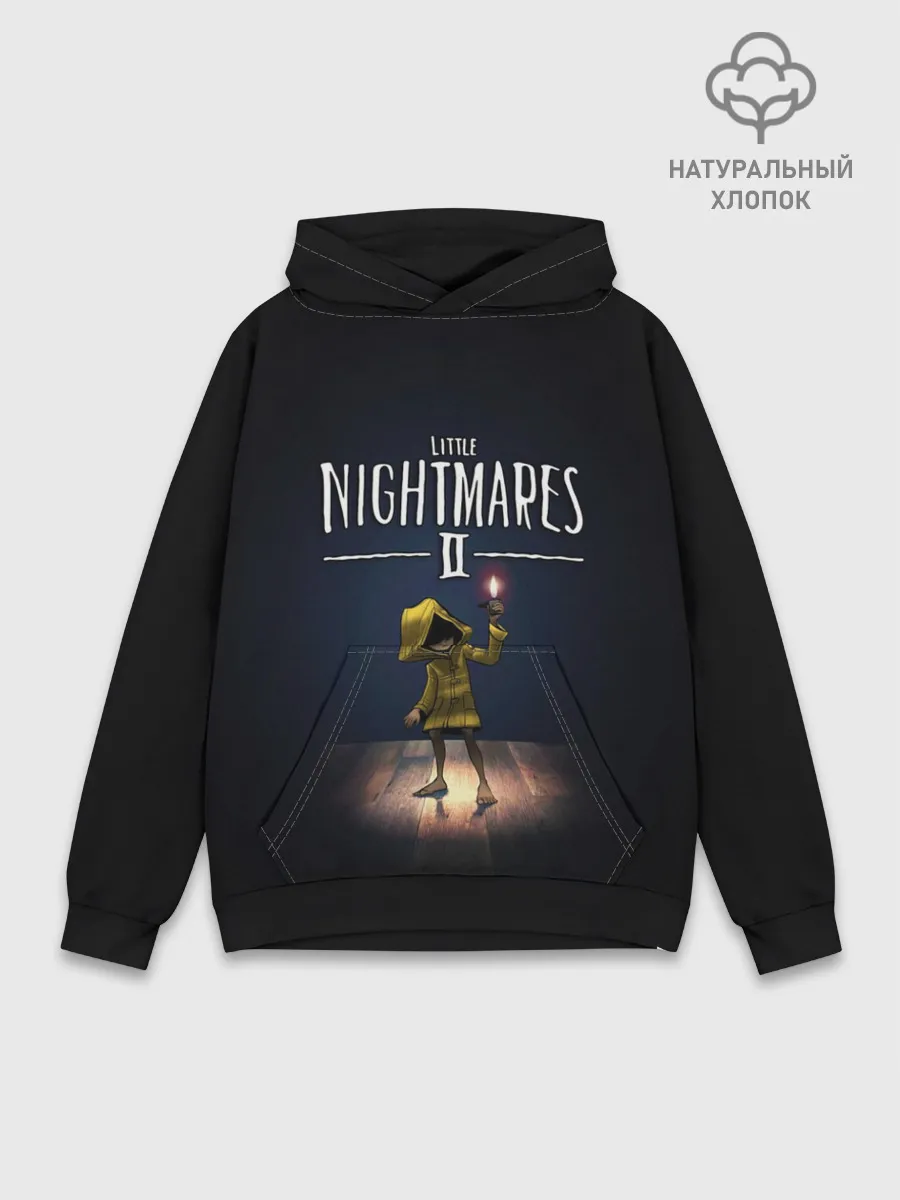 Худи мужской база хлопок / Little Nightmares 2 пламя