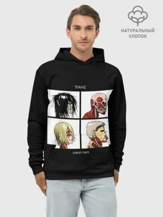 Худи мужской база хлопок / Титаны