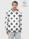 Худи мужской база хлопок / Ромб в ромбе