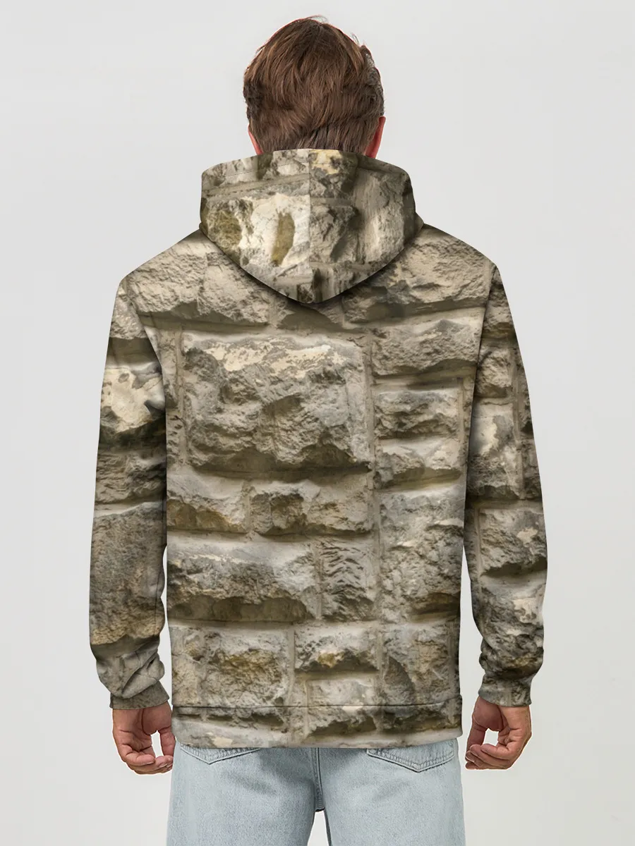 Худи мужской база хлопок / Неровные блоки