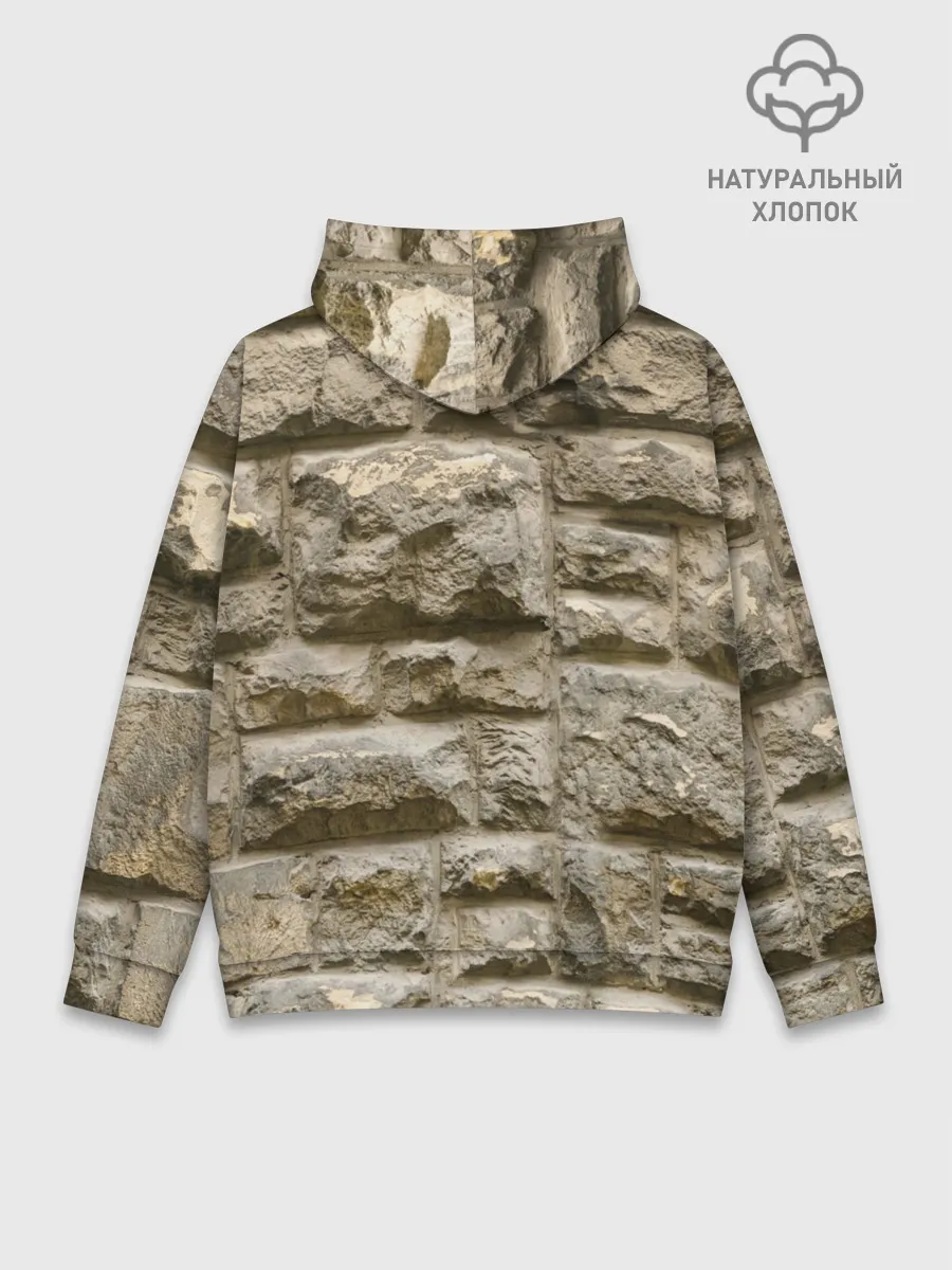 Худи мужской база хлопок / Неровные блоки