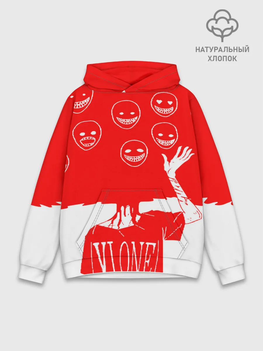Худи мужской база хлопок / многоголовый v love