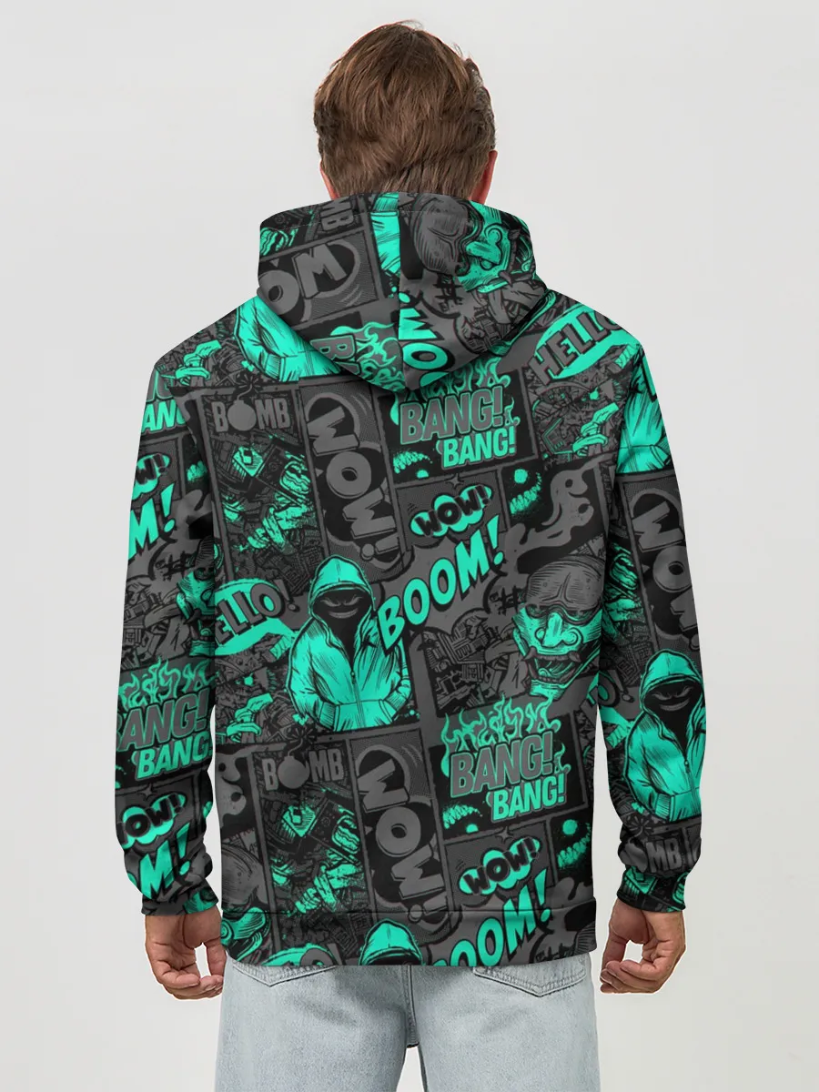 Худи мужской база хлопок / Comics Style