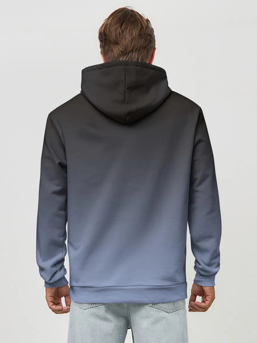 Худи мужской база хлопок / сиамская милая кошечка