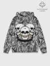 Худи мужской база хлопок / Черепа