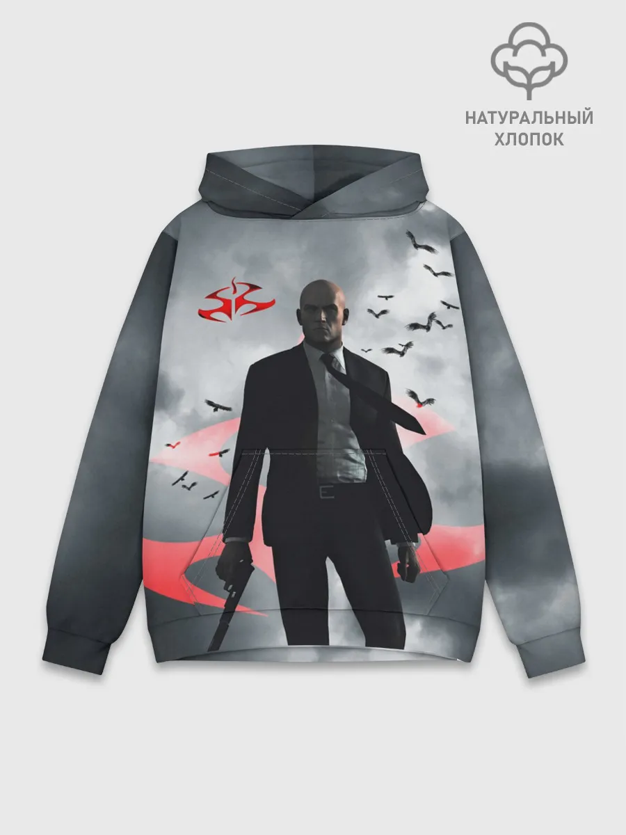Худи мужской база хлопок / Hitman | Агент 47