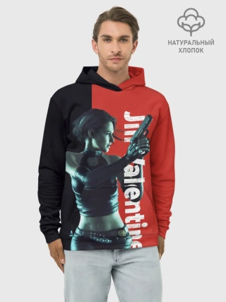 Худи мужской база хлопок / RE3 | Jill Valentine