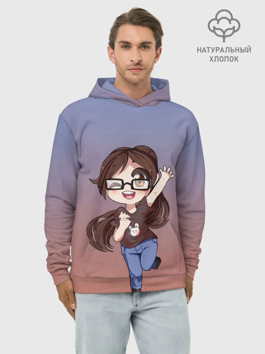 Худи мужской база хлопок / обычная девочка фрилансер