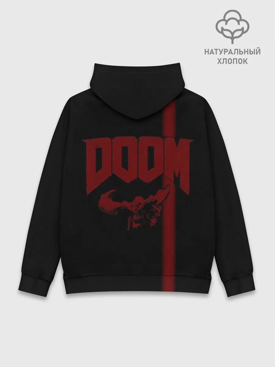 Худи мужской база хлопок / Doom