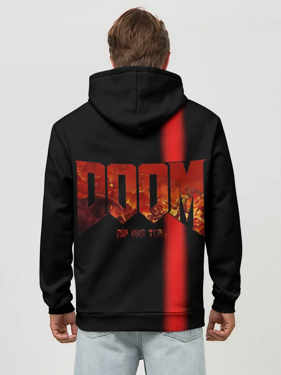 Худи мужской база хлопок / Doom | Rip and Tear