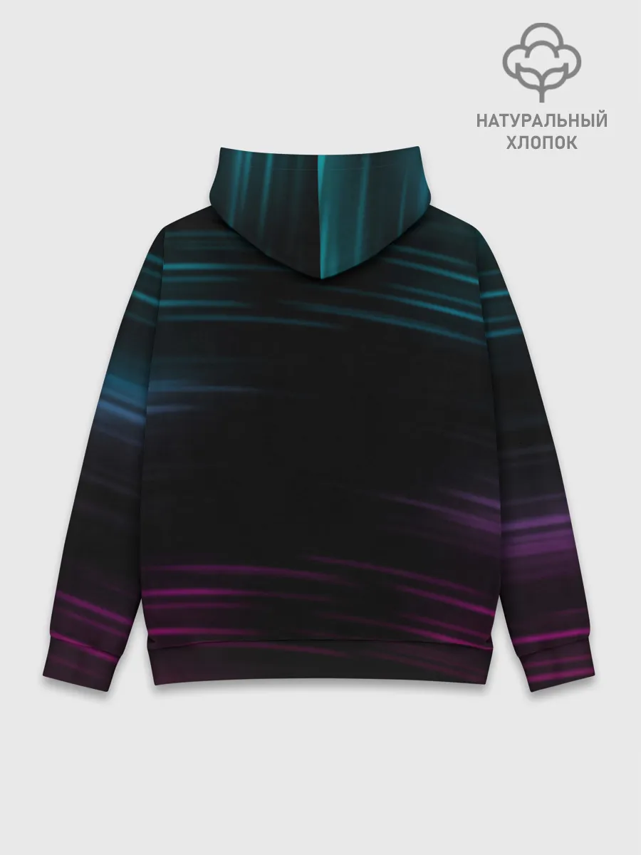 Худи мужской база хлопок / Cyberpunk 2077 NIGHT CITY