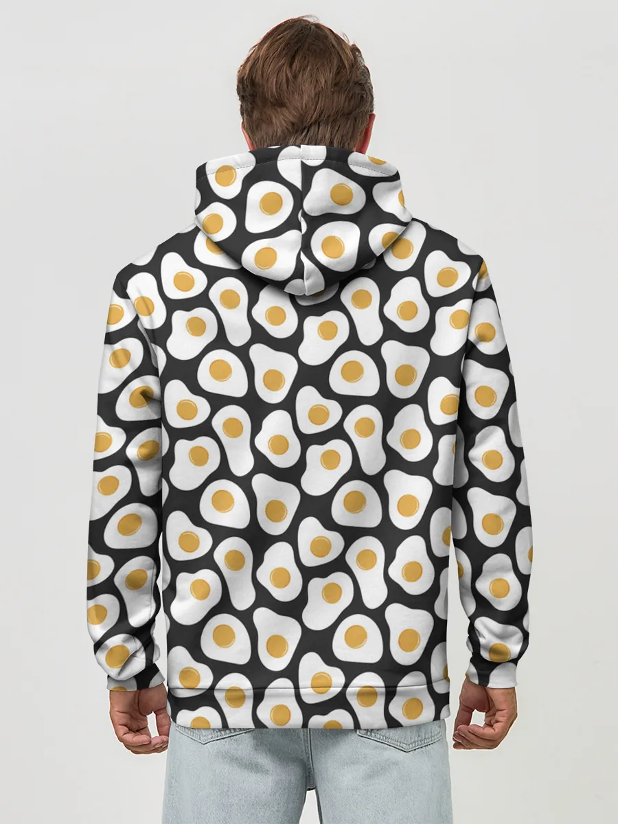 Худи мужской база хлопок / Яичница