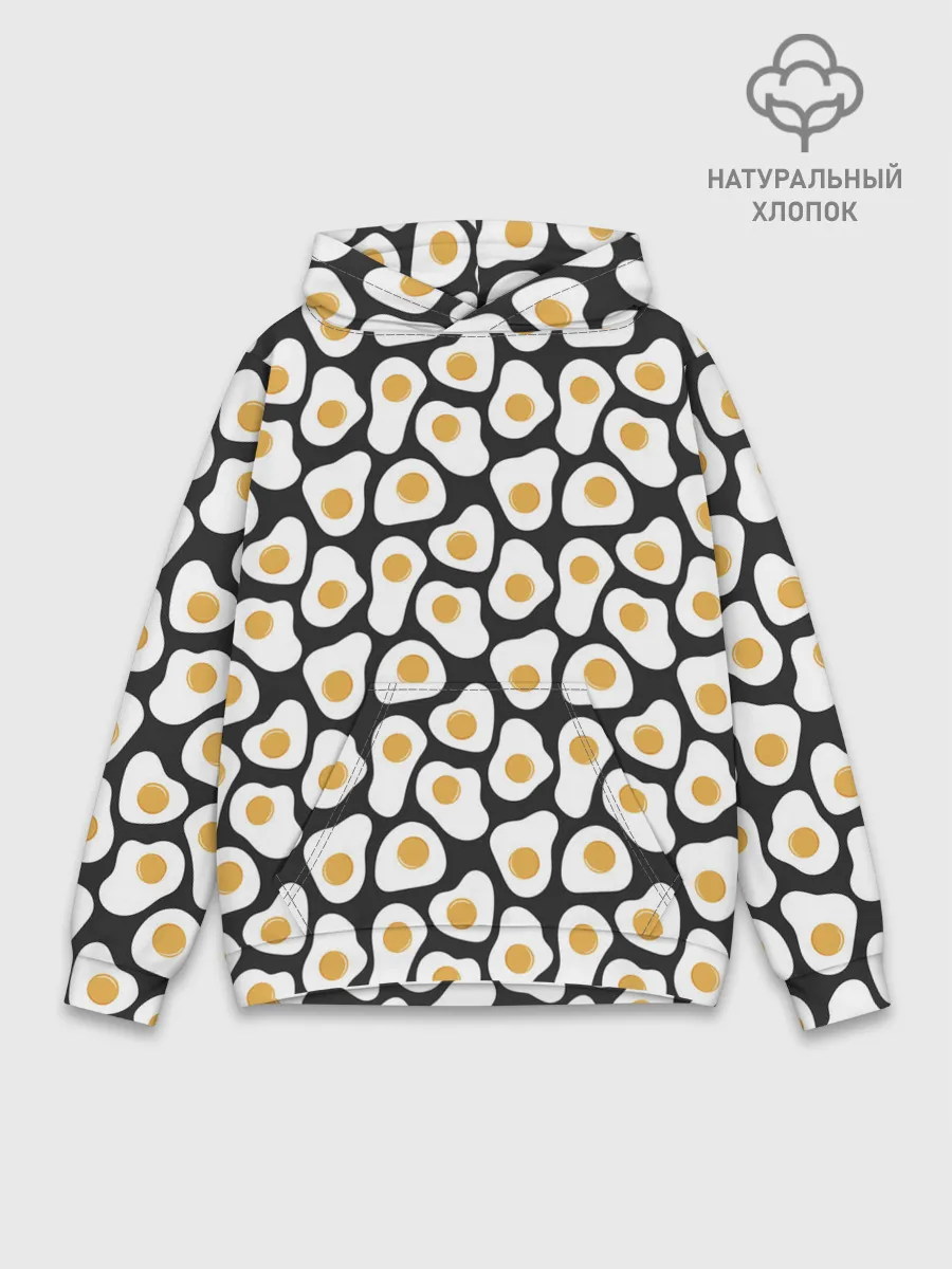 Худи мужской база хлопок / Яичница