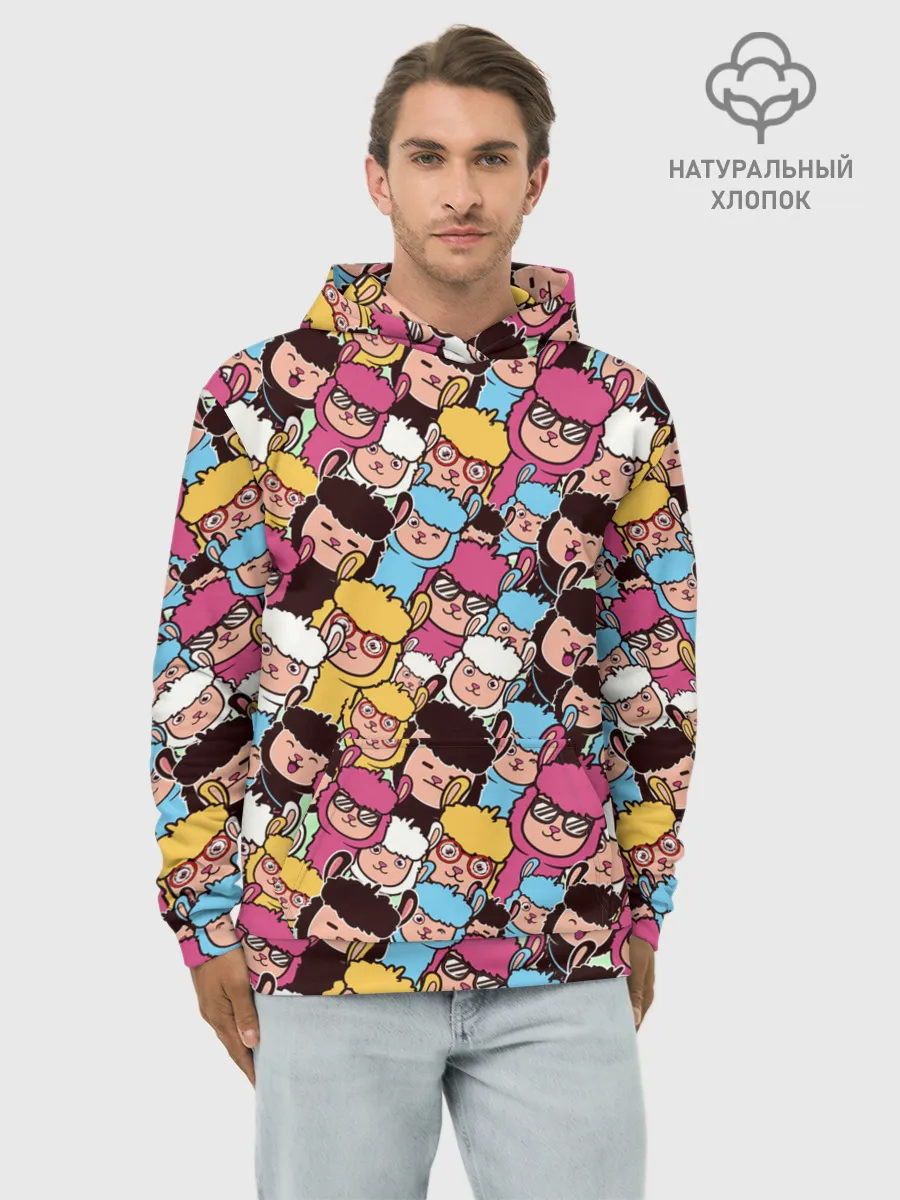 Худи мужской база хлопок / Альпаки