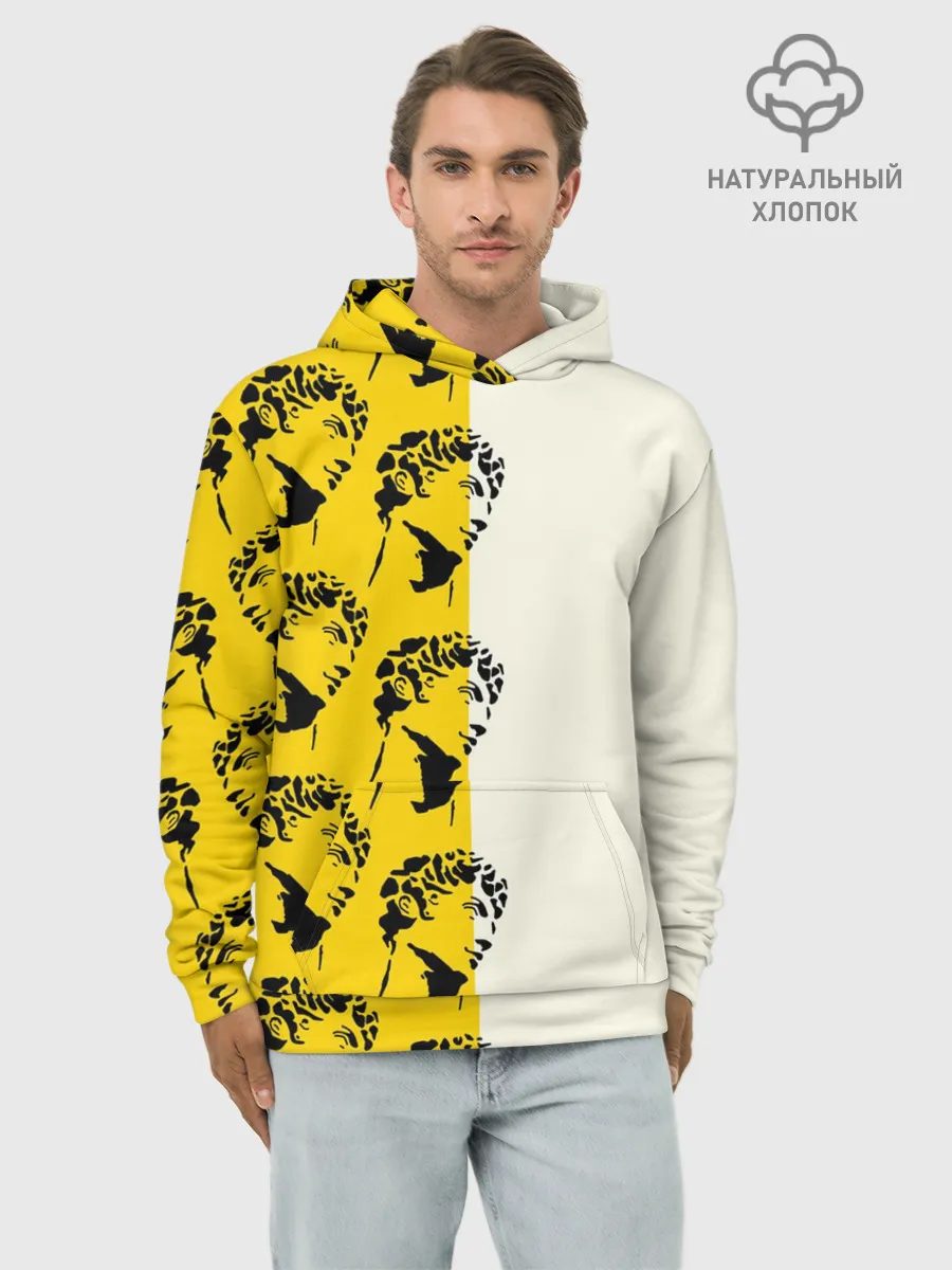 Худи мужской база хлопок / Скульптура монограмма