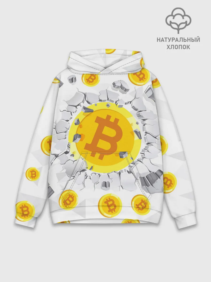 Худи мужской база хлопок / БИТКОИН | BITCOIN