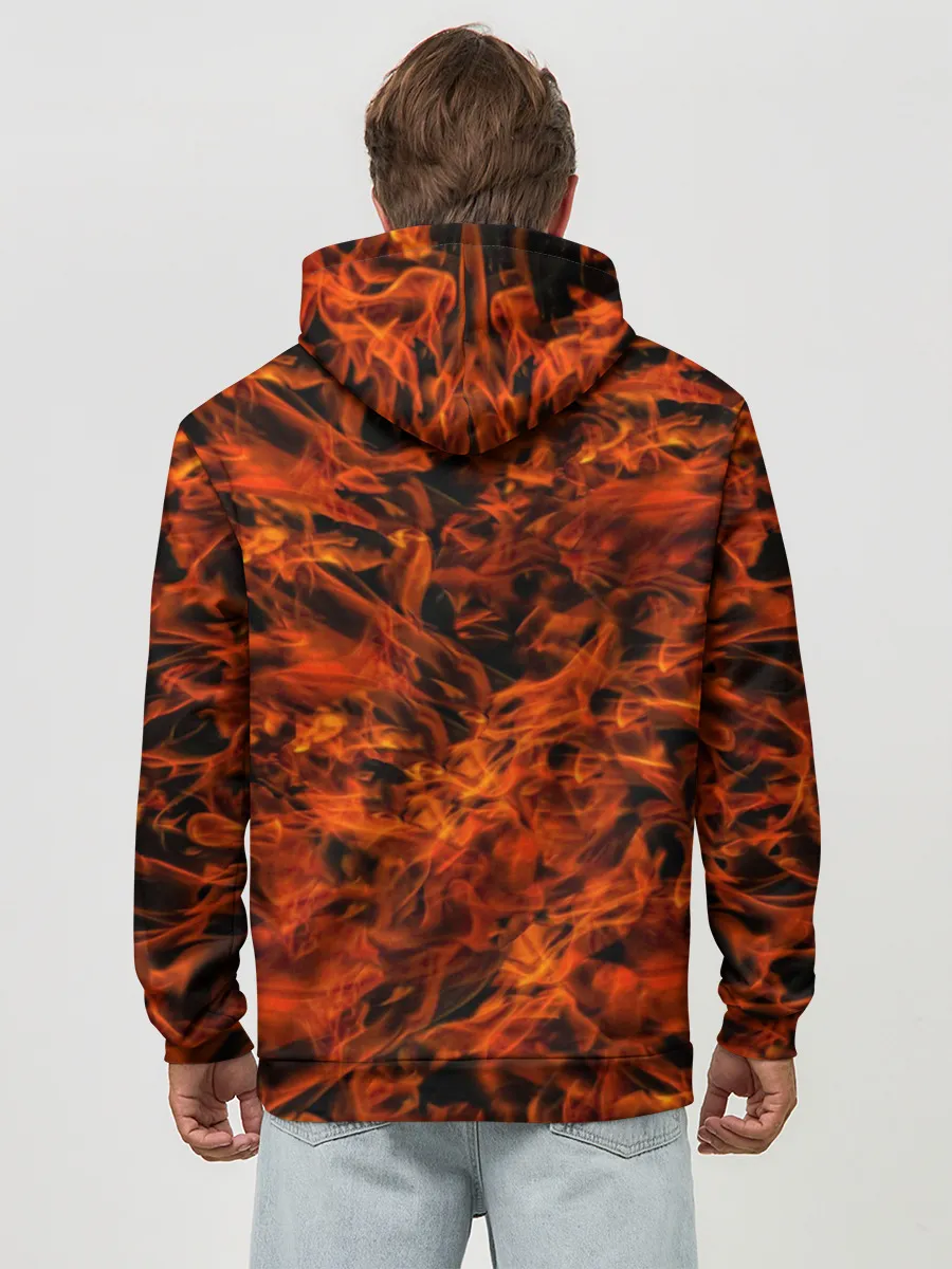 Худи мужской база хлопок / Пламя