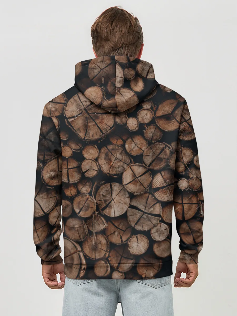 Худи мужской база хлопок / Бревна