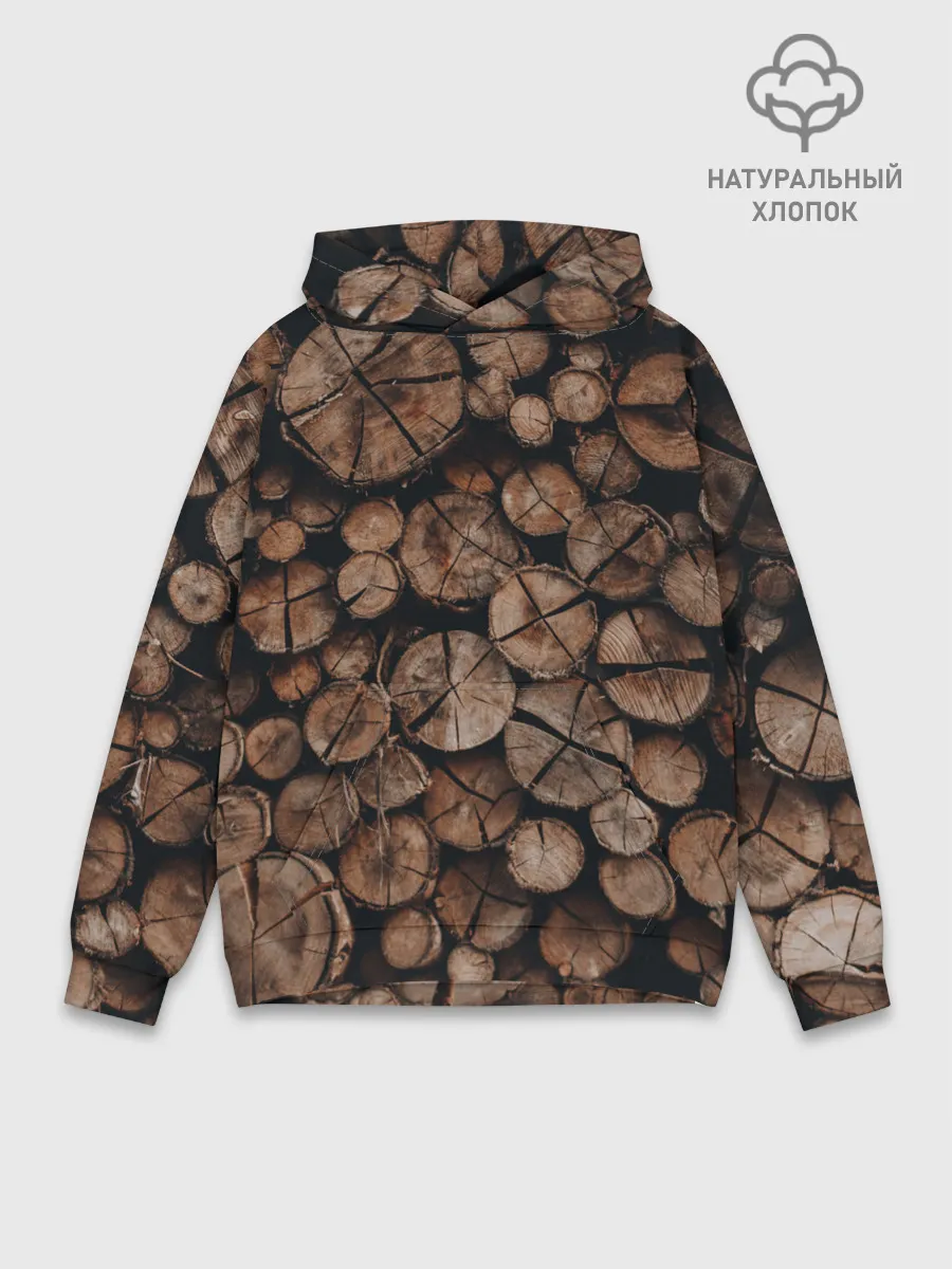 Худи мужской база хлопок / Бревна