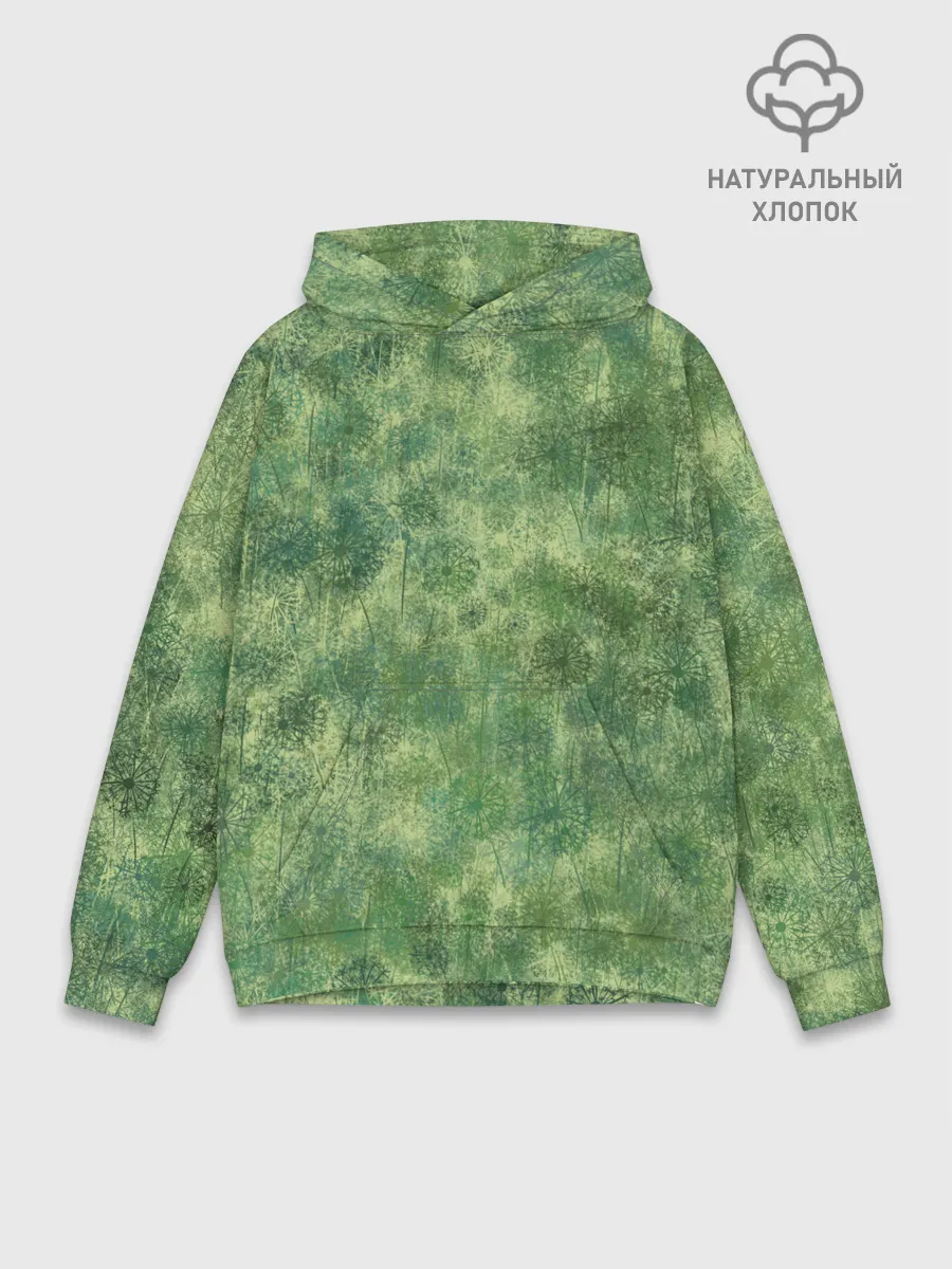 Худи мужской база хлопок / Одуванчики